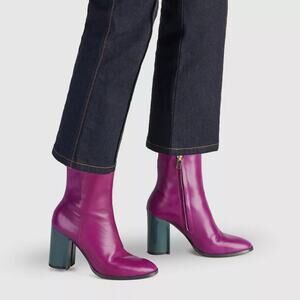 Women's Coach Purple Ankle Boots